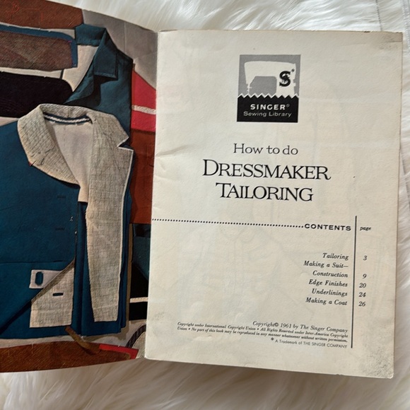 How to do Dressmaker Tailoring - Singer Sewing Library, Book #118 - Picture 3 of 4